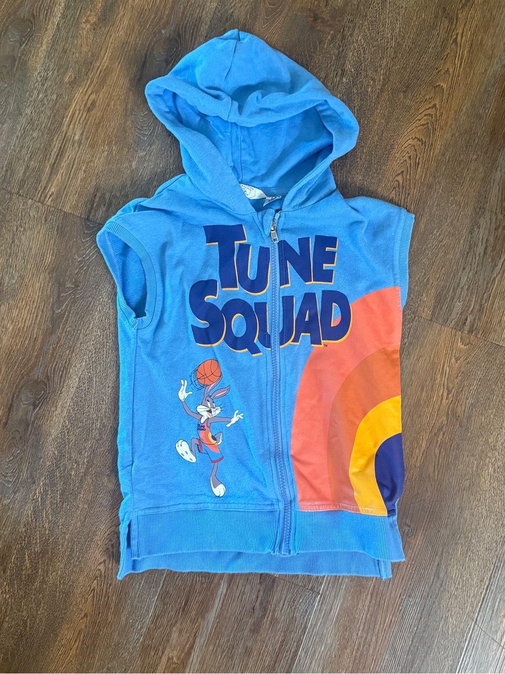 Space Jam Tune Squad Kids Hooded Zip Vest - Blue